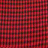 Polycoton Vichy 4 mm noir et rouge