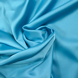 Satin duchesse polyester turquoise