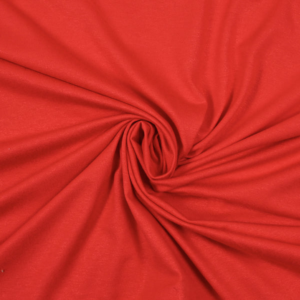 Jersey de viscose rouge feu