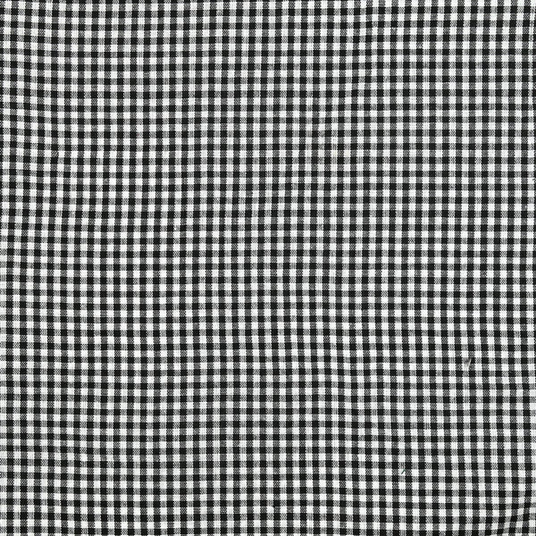 Polycoton Vichy 4 mm noir et blanc