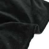 Black bamboo sponge fabric sold per meter