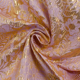 Brocart lamé Pénélope doré et lilas
