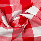 Vichy 60 mm red and white polycoton