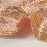 Brocart lamé Constance doré et rose