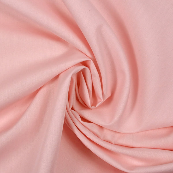 Coton uni rose pastel