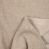 Lainage bouclette envers polaire beige