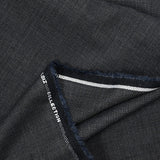 Tissu tailleur laine mélangée gris foncé chiné