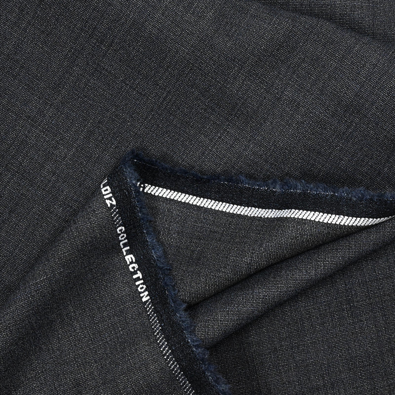 Dark gray mixed gray wool fabric shelled