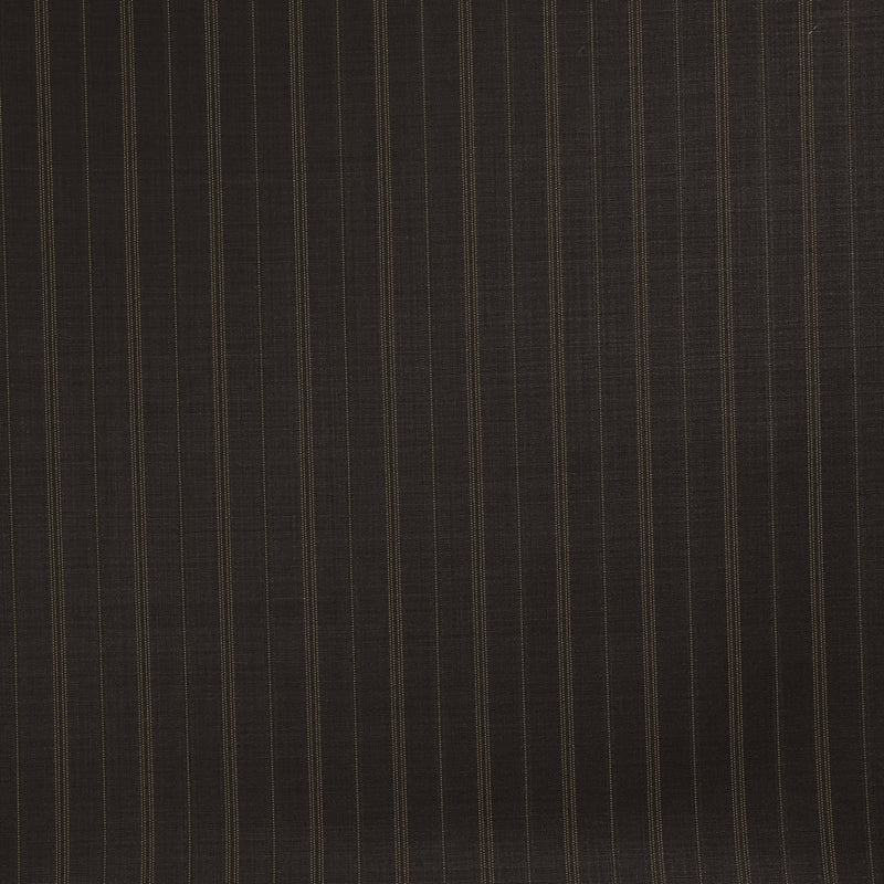 Tissu tailleur 100% laine 4 bandes fond brun foncé