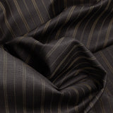 100% wool tailor fabric 4 strips dark brown background