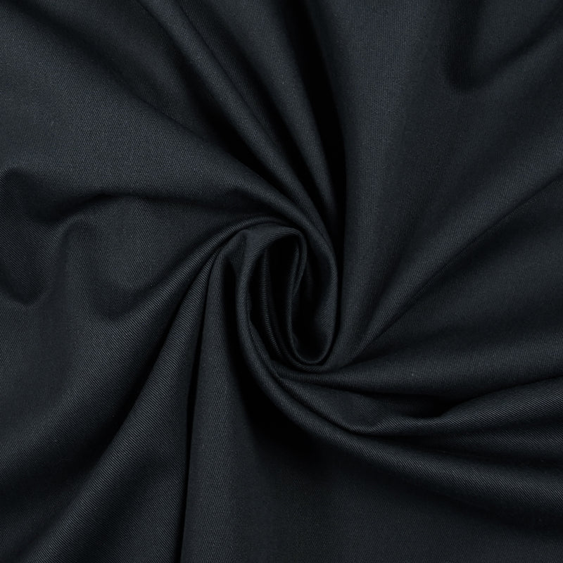 Sergé de polycoton bleu marine
