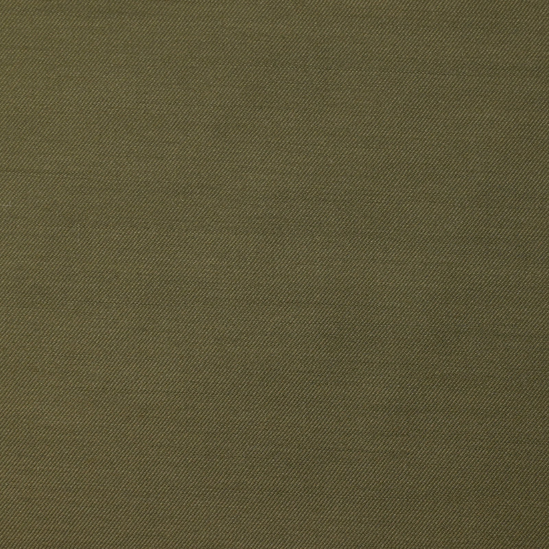 Twill de laine et soie vert kaki