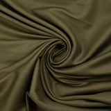 Twill de laine et soie vert kaki