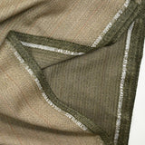 Tissu tailleur Super 100's laine mélangée chevron beige et kaki