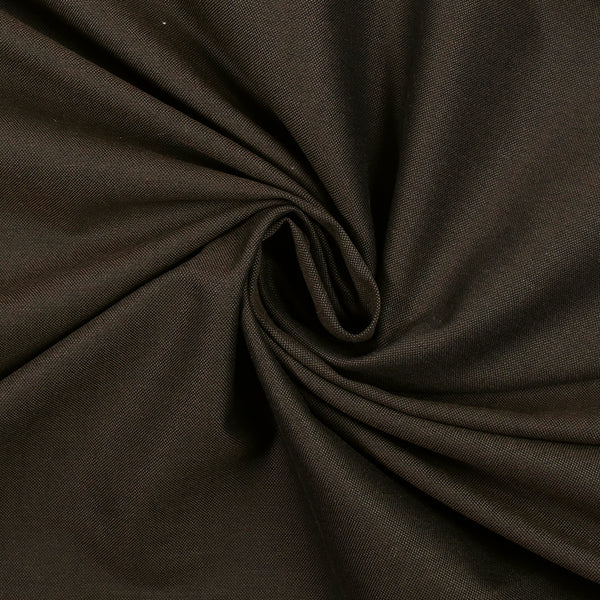 Coton oxford marron et noir