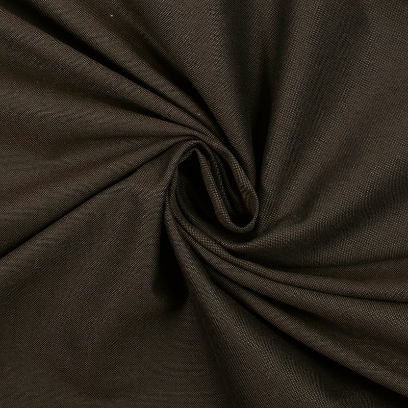 Coton oxford marron et noir
