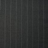 Tissu tailleur 100% laine rayé Giulio fond anthracite