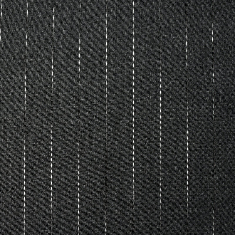 Tissu tailleur 100% laine rayé Giulio fond anthracite