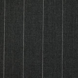 Tissu tailleur 100% laine rayé Giulio fond anthracite