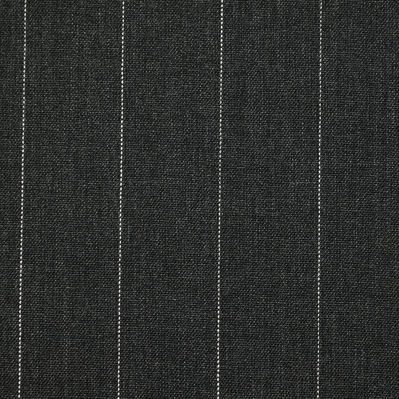 Tissu tailleur 100% laine rayé Giulio fond anthracite