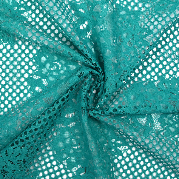 Dentelle polyester Enola turquoise