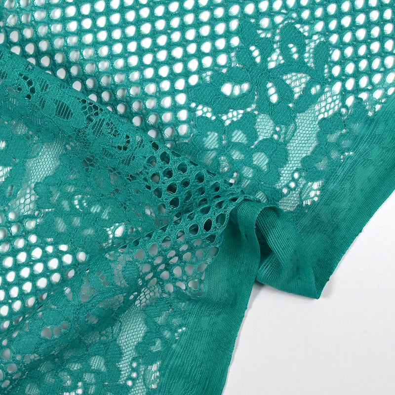 Dentelle polyester Enola turquoise