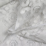 Dentelle polyester bohème blanc