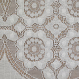Dentelle polyester bohème blanc