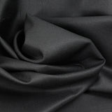 Dark black mixed woolen wool fabric
