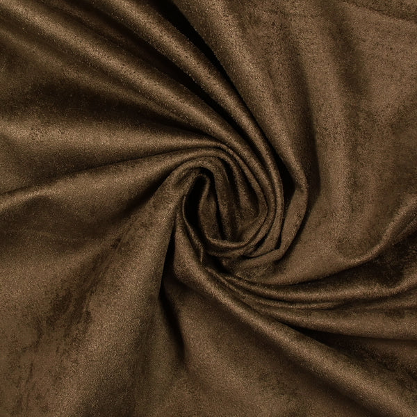 Suédine fine marron chocolat