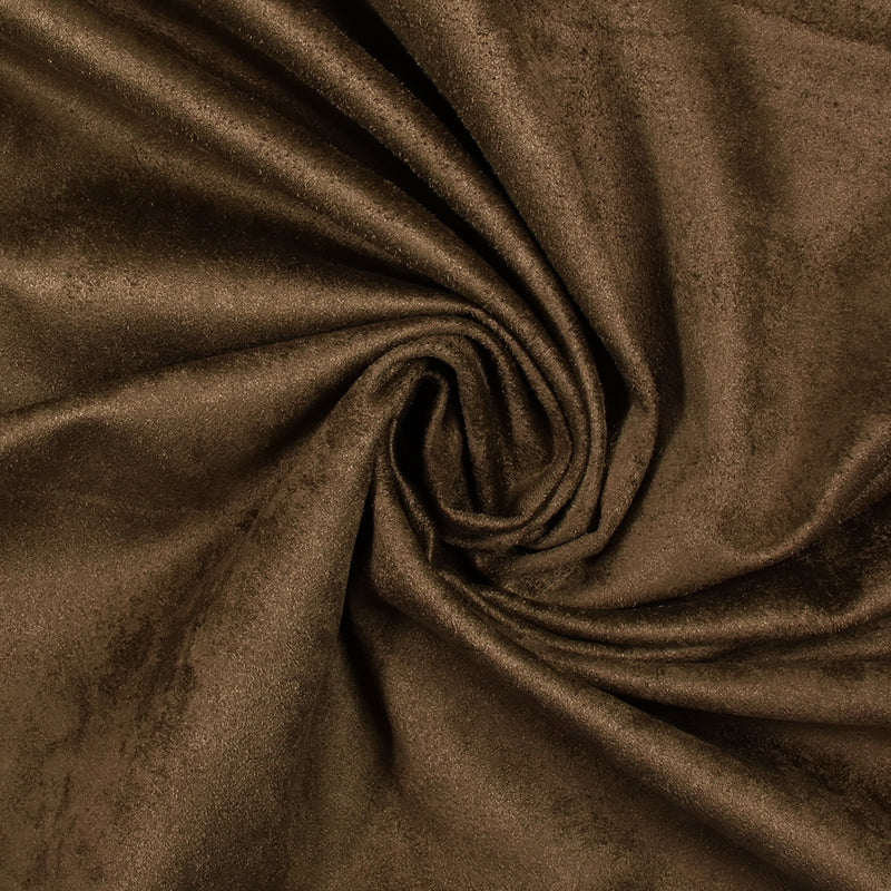 Suédine fine marron chocolat