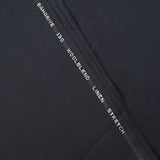 Tissu tailleur Super 130's laine et lin bleu nuit