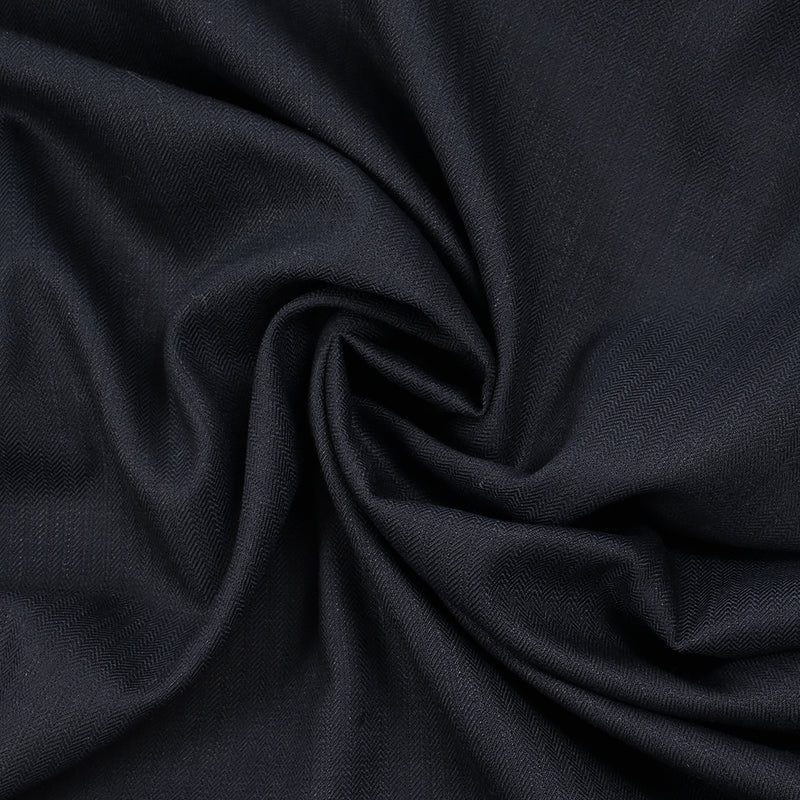 Tissu tailleur Super 130's laine et lin bleu nuit