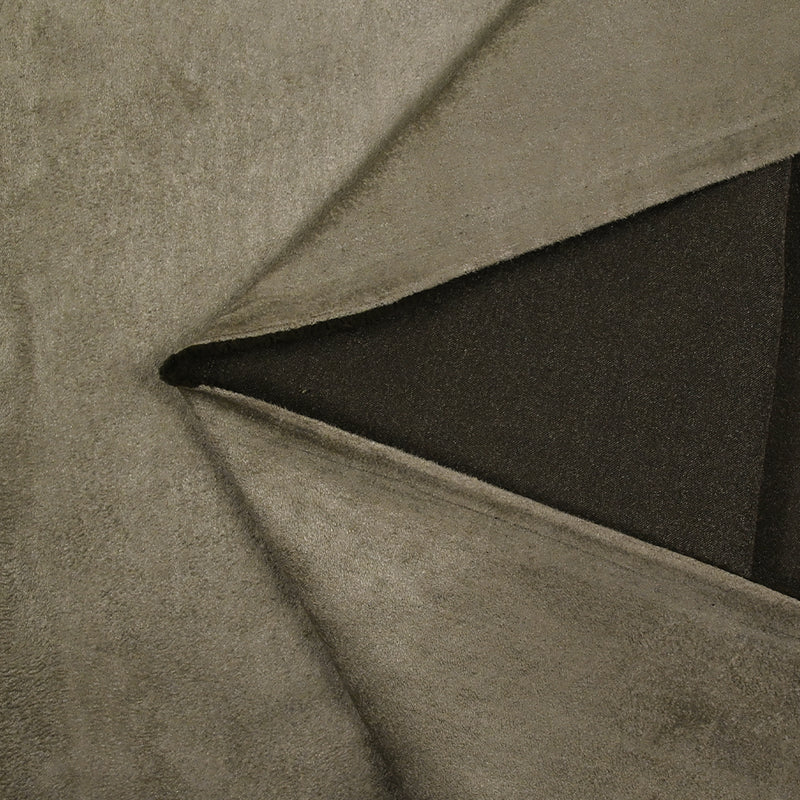 Suédine fine taupe foncé