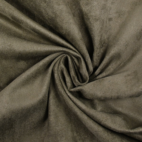 Suédine fine taupe foncé