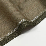 Super 100's -woolen fabric mixed beige chevron and khaki