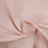 Polycoton irisé doré double face fond rose