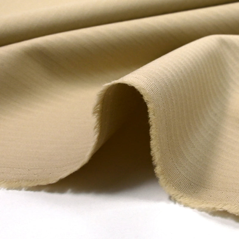 Coton élasthanne chevron beige