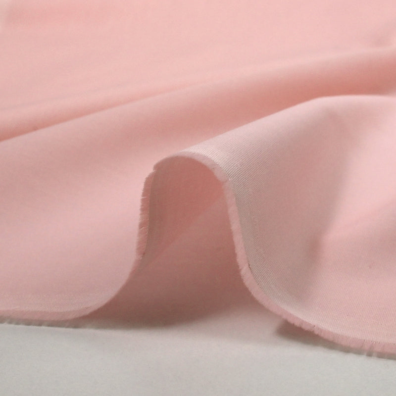 Coton uni rose pastel