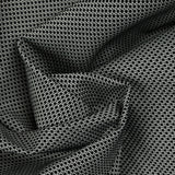 Jacquard de polyester rond fond noir