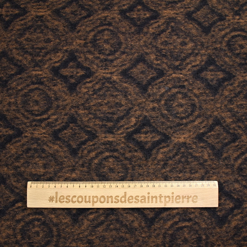 100% boiled wool brown and midnight blue moldings