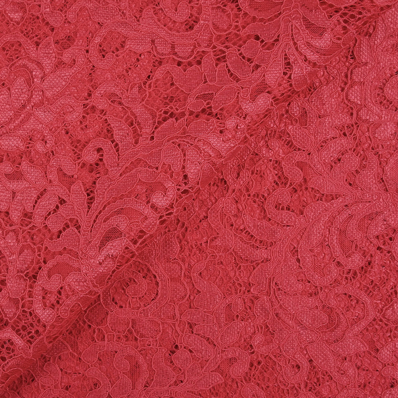 Dentelle festonnée Judith rose corail