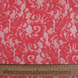 Dentelle festonnée Judith rose corail