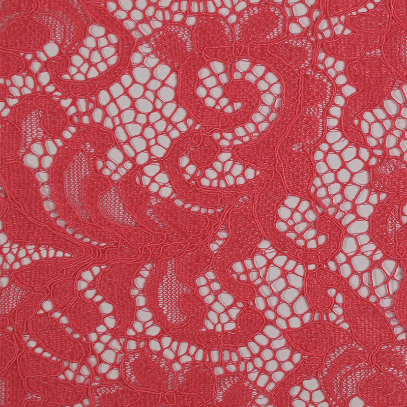 Dentelle festonnée Judith rose corail