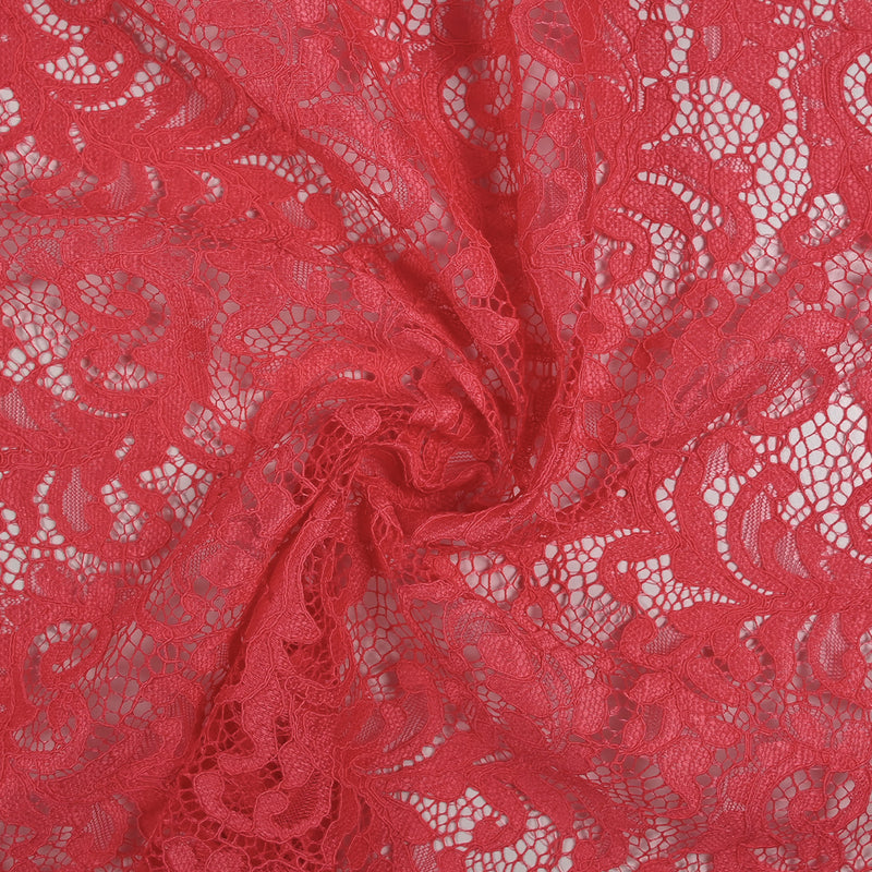 Dentelle festonnée Judith rose corail