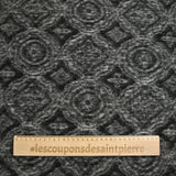 100% boiled wool black and gray moldings