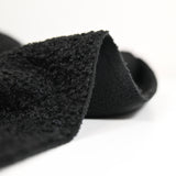 Lainage bouclette envers polaire noir