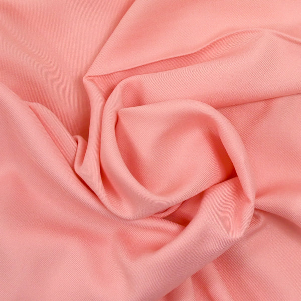 Sergé de viscose rose