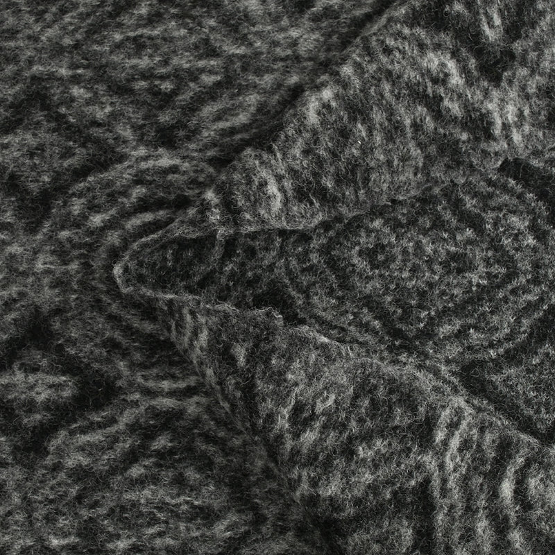 100% boiled wool black and gray moldings