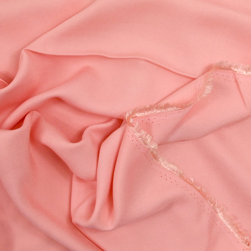 Sergé de viscose rose